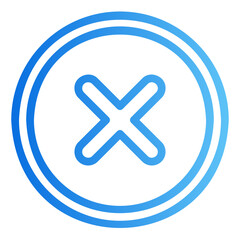 cancel gradient icon