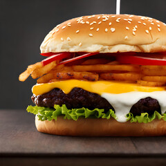 burger  hamburger food