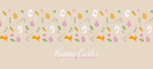 Frohe Ostern auf Englisch mit Muster
