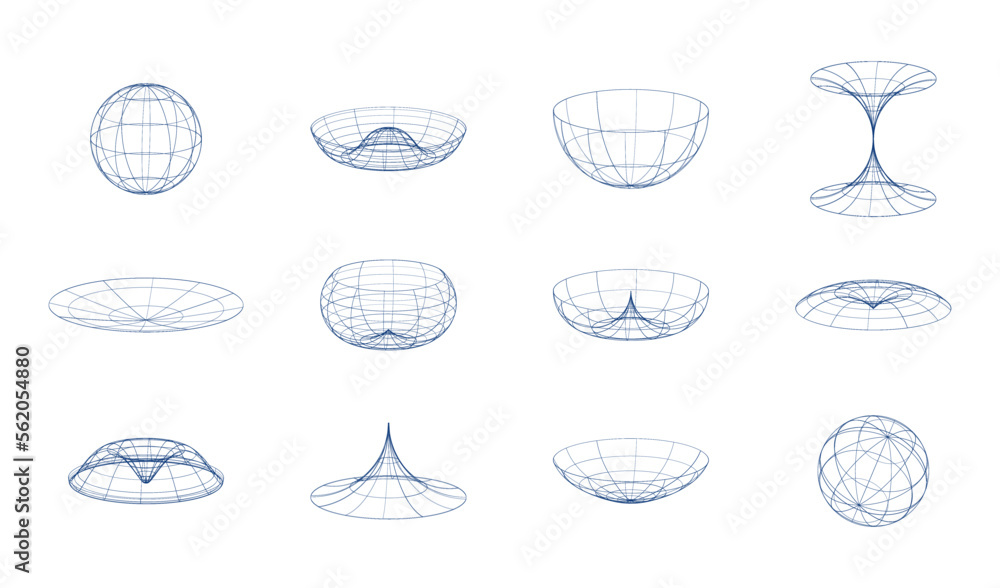 Poster geometric shape of sphere 3d design in technology style. abstract circle vector illustration.