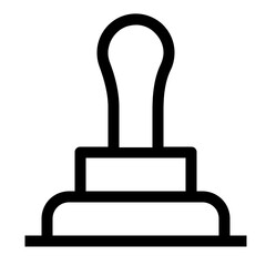 Stamp line icon