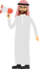 Arab businessman, worker at office.	