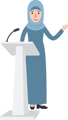 Arab Businesswoman, worker at office.