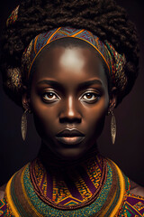 portrait of a beautiful african woman