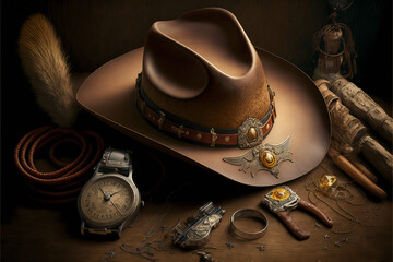 nabov things sharif from the wild west: hat compass watch icons