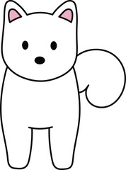 ほっこりかわいい白柴犬