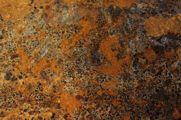 background photo of rusty metal with multicolor shades