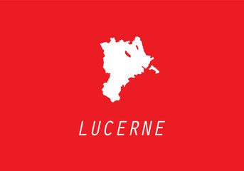 Lucerne map Switzerland canton region