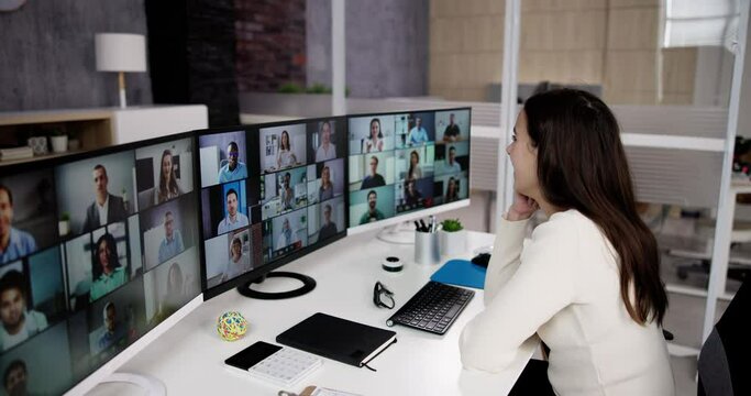 Video Conference Webinar Meeting Business Call