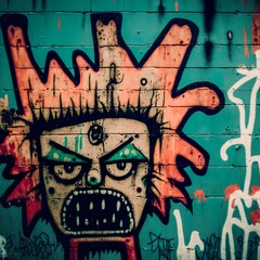 Fototapeta na wymiar Graffiti on the wall