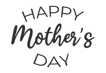 Fototapeta na wymiar Happy Mother's Day Calligraphy Background. Design for flyer, card, invitation. 