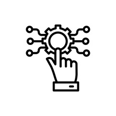 Control icon in vector. Logotype