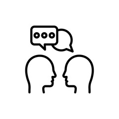 Communication icon in vector. Logotype