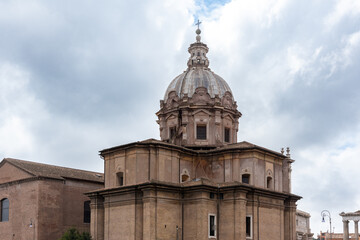 Ancient foro romano in the centre of Rome, Lazio, Italy