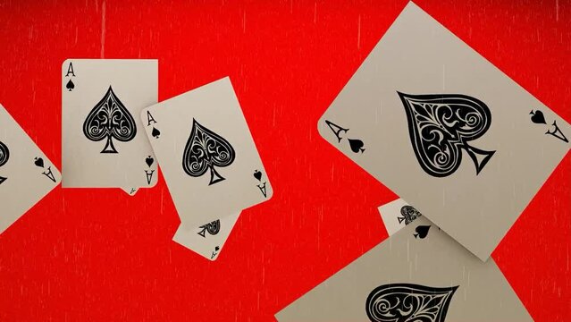 falling ace of spades