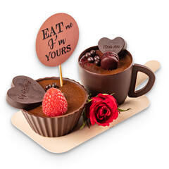 Chocolate cakes for Valentine day
