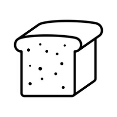 Loaf of bread icon. Pictogram isolated on white background.
