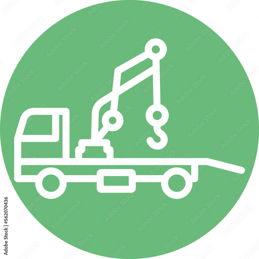 Wall mural crane vector icon