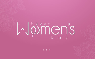 Women's day 8 march vector template
