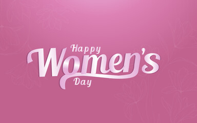 Women's day 8 march vector template