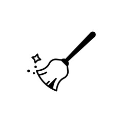 broom icon vector design templates