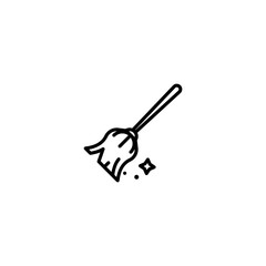 broom icon vector design templates