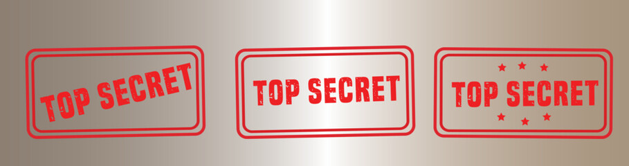 Top Secret grunge rubber stamp vector