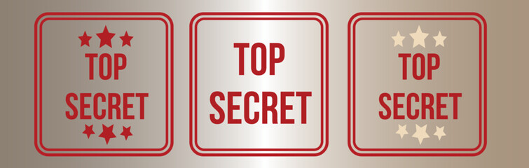 Top Secret grunge rubber stamp vector