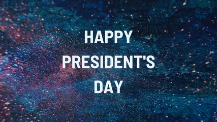 Happy President's Day wish image with colourful background