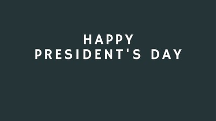 Fototapeta premium Happy President Day wish with simple background