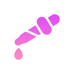dropper flat gradient icon