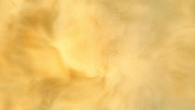 Turbid water and smoke effect. Computer collage. Brown background.