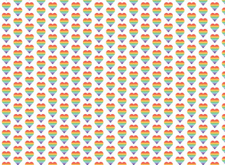 pastel rainbow heart wallpaper pattern.