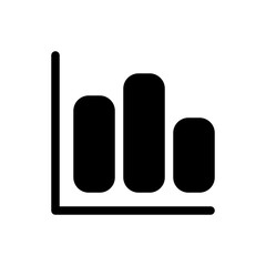 bar graph glyph icon