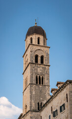 Fototapeta na wymiar Bell Tower in Dubrovnik Old City, Croatia