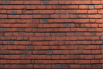 Obraz premium Red brick wall seamless texture generative ai