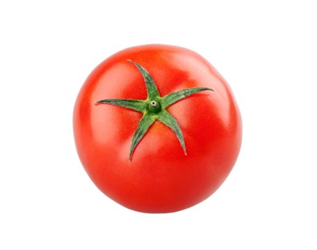 Fresh tomato isolated on transparent background. PNG format
