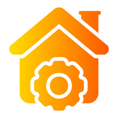smart home gradient icon