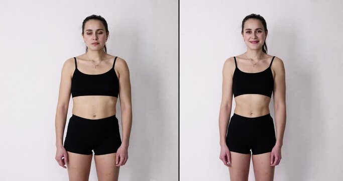 Woman Before And After From Fat