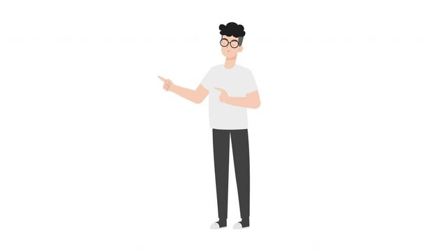 Man Presenting Gesture