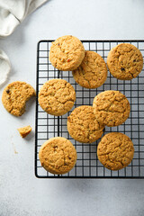 Traditional homemade oatmeal cookies