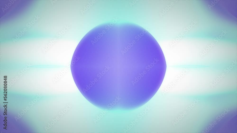 Poster round abstract kaleidoscopic pattern - animation