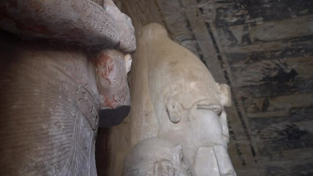Rare shot of inside Abu Simbel Temple, Egypt