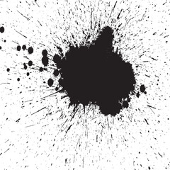 Glitch distorted geometric shape . Noise destroyed logo . Trendy defect error shapes . Glitched frame .Grunge textured . Distressed effect .Vector shapes with a halftone dots screen print texture.