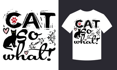 Cat T-Shirt Design, Cat Lover	

