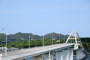 沖縄の風景　瀬底大橋