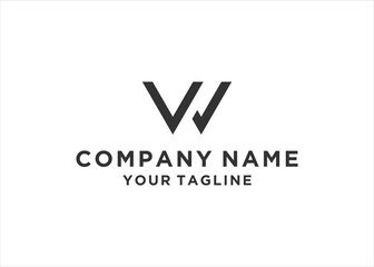 Fototapeta premium initial Letter VW Logo Design Vector 