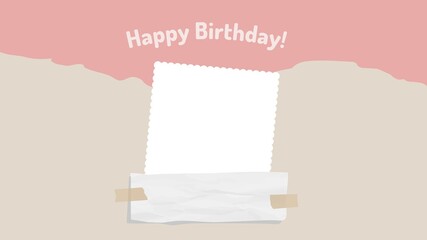 Happy Birthday Day wish image with photo space background