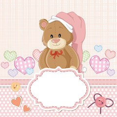 Teddy bear baby shower invitations