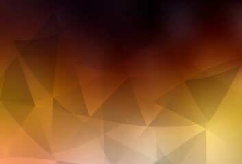 Obraz premium Dark Orange vector abstract polygonal template.